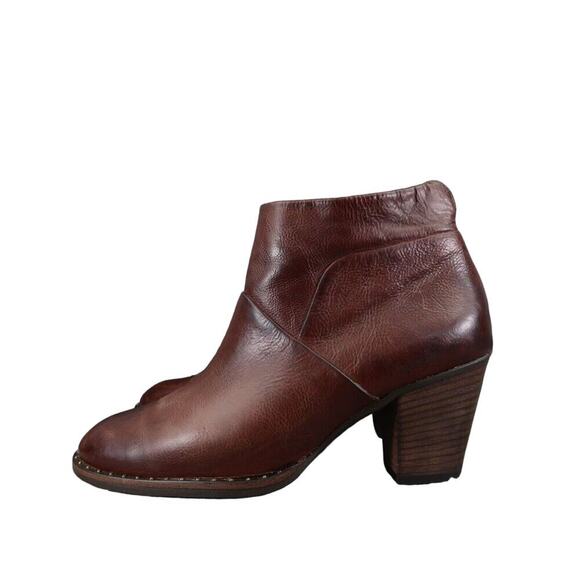 Paul Green Shoes Womens 7.5 Booties Stella Stacked Heel Fashion Leather Classic - Picture 3 of 16